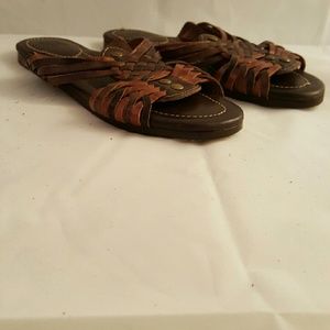 FRYE ALL LEATHER  SANDALS SIZE 5-1/2