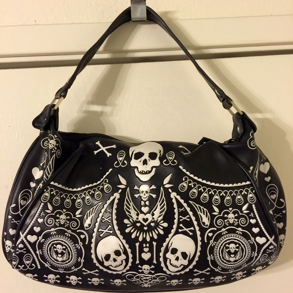 Loungefly Bandana Skull Print Handbag
