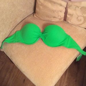 Victorias Secret Neon Green Bandeau Swim Top 34C