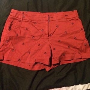 British Khaki Anchor Shorts