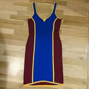 Sold on eBayTorn by Ronny Kobo bodycon large dress