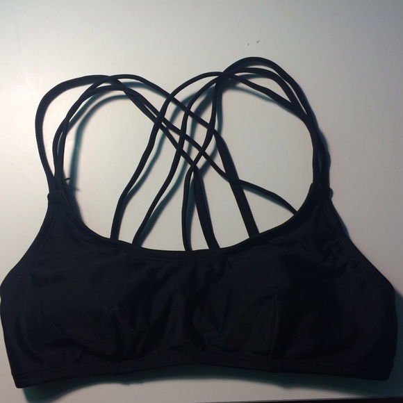 Black swim suit top