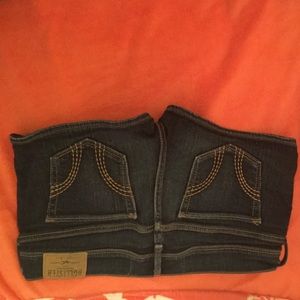 denim hollister shorts