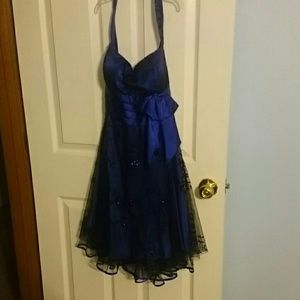 Blue homecoming/prom dress
