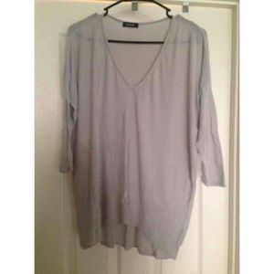 Grey 3/4 Sleeve Top