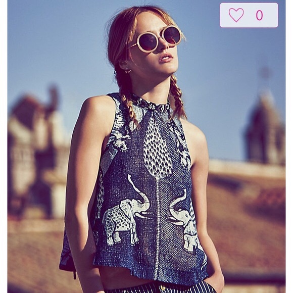 Free People Double Dutch Gauze Top