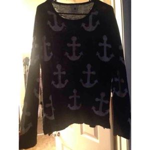Anchor Print Sweater