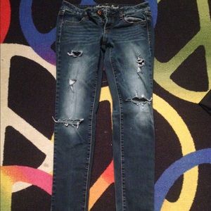 American Eagle ripped jeans
