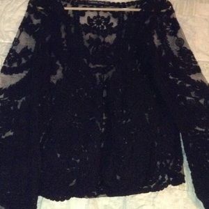 Black lace top
