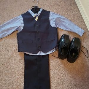 formal dress up for boy size 3t and size 10 shoes