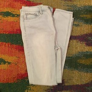 BDG super high-rise light-wash twig