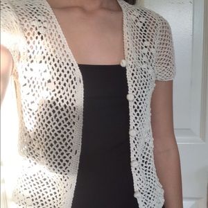 White crochet top