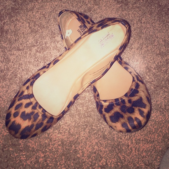 Cheetah print flats
