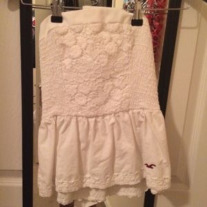 Hollister lace stretch tube top