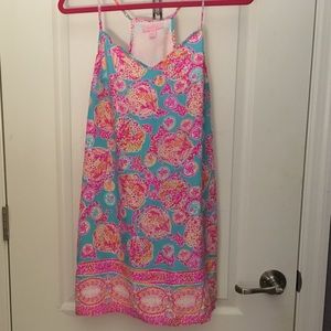 Size XS Lilly Pulitzer Pink and Blue Dress