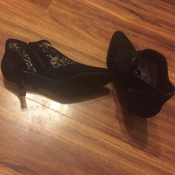 Like new Chico's booties high heeled shoes.