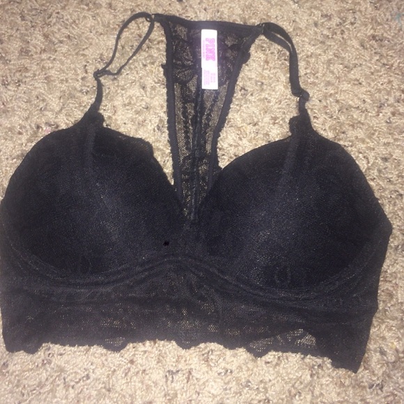 NEVER WORN SEXY BLACK PUSH-UP BRALETTE FROM PINK
