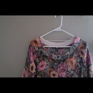 Floral sweater dress