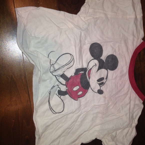 rare Brandy Mickey Mouse crop top