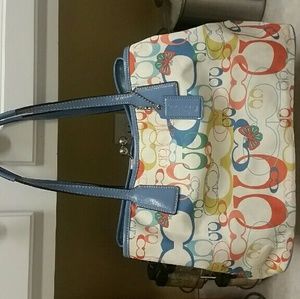 Coach butterfly kisslock purse