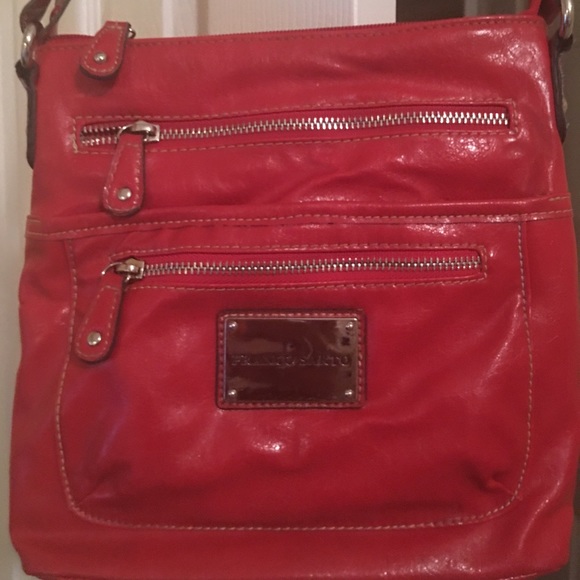 Franco Sarto Red Leather Crossbody
