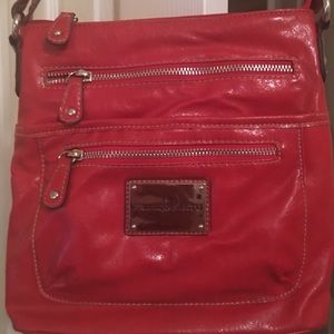 Franco Sarto Red Leather Crossbody