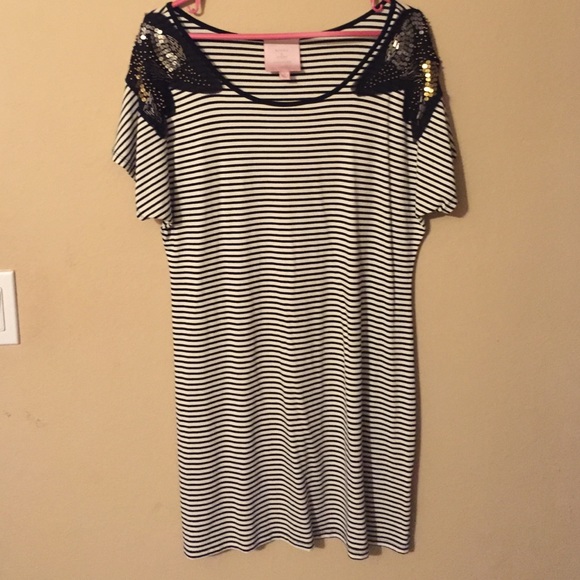 Striped t-shirt dress
