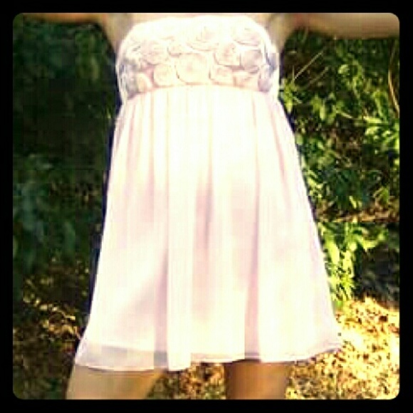Baby pink formal dress