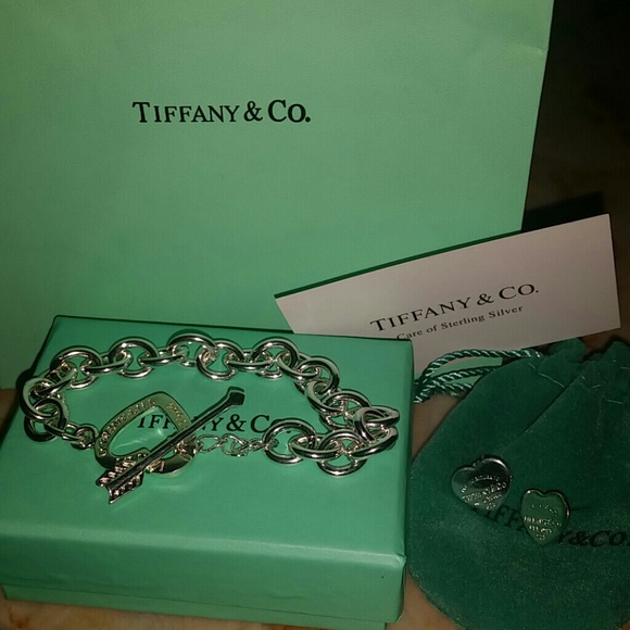 Tiffany bracelet and earrings