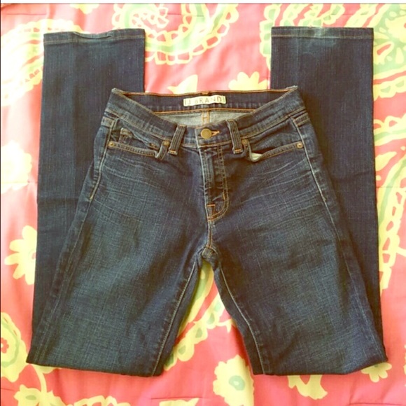J brand straight cigarette jeans!