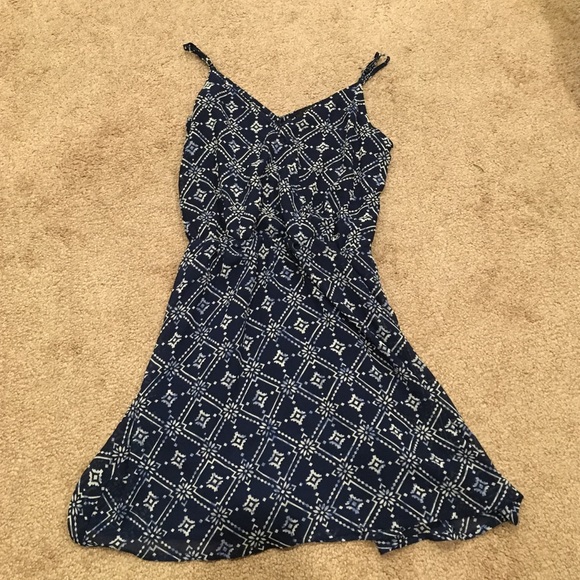 Blue Printed Dress