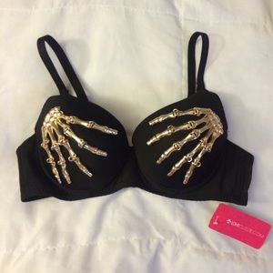 💀NWT SKELETON HAND BRA 💀 SO CUTE