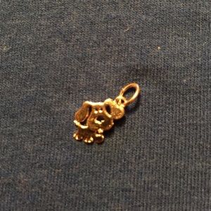 Blue /blues clues necklace charm. (Gold fill)