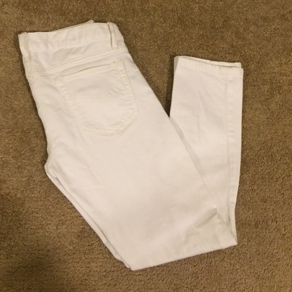 GAP always skinny white crop skinny jeans