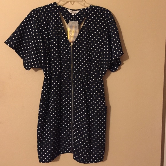 Polka dot mini dress