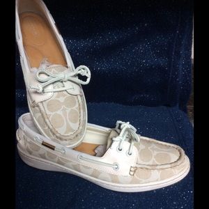 Authentic Coach boat shoes