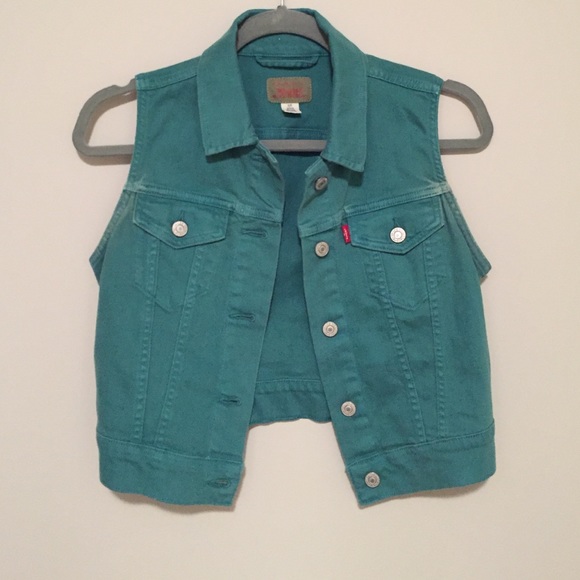 Teal Levi's vest
