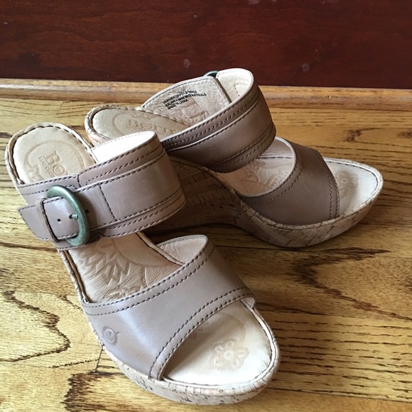 Born Cork Wedge sandals