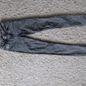 Acid wash high wasted jeans