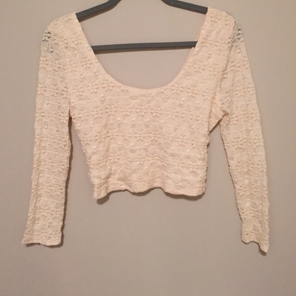 Off white flower crop top( urban outfitters)