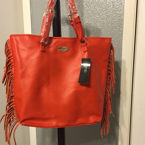 NWT BCBG LARGE ORANGE TOTE BAG