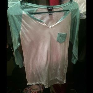 Blue and White Shirt