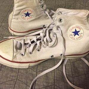 White Hi-Top Converse