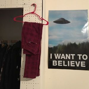 LAST CHANCE SALE Well loved plaid skinny jeans