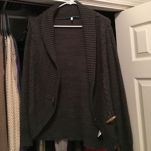 Gray cardigan
