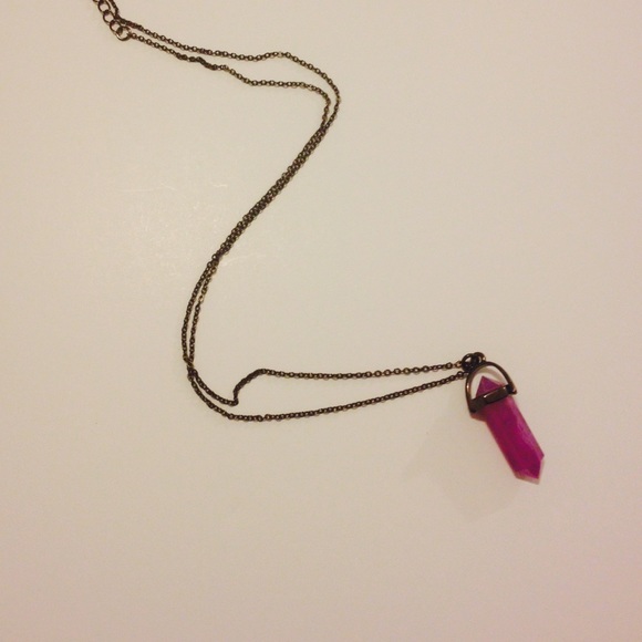 Love sick purple crystal necklace!