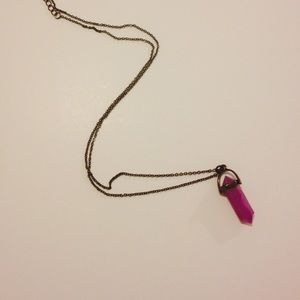 Love sick purple crystal necklace!