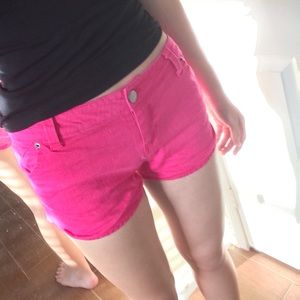 Pink shorts