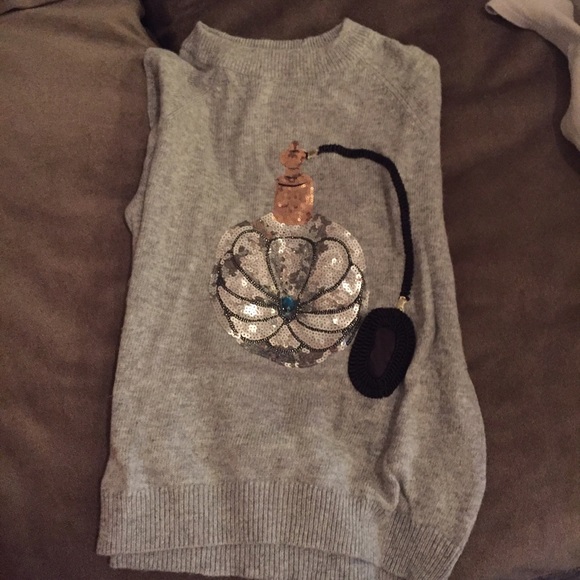H&M embroidered Perfume Bottle Sweater