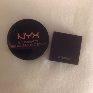 Nyx highlighter and Laura mercies bronzer